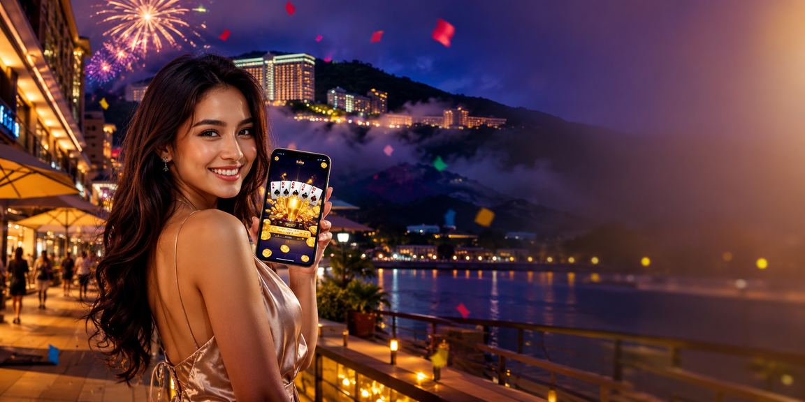 Meja permainan Baccarat langsung di d20 dengan suasana kasino Genting yang mewah